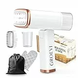 Groevi© Plancha Vertical Vapor 1200W Incluye 4 Accesorios Plancha de Viaje Plancha Ropa Portátil y compacta Vapor Rápido para Varios Tejidos Cepillo De Vapor Steamer
