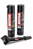 MOTUL 109919 Aditivolubricante, Pack Mantenimiento de Cadenas de Moto Factory Line