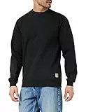 Carhartt, Hombre, Sudadera Con Cuello Redondo, Tejido De Grosor Medio, Ajuste Holgado, Negro, L