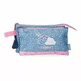 Enso Dreamer Estuche Triple Azul 22x12x5 cms Poliéster by Joumma Bags