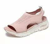 Skechers Arch FIT City Catch, Sandalias Mujer, Blush Knit, 36 EU