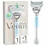 Gillette Venus Maquinilla De Depilación Para Mujer Para Ingles Y Zona Íntima, 1 Mango + 1 Recambio, Ayuda A Proteger La Piel
