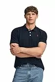 Polo Club - Polo para Hombre | Manga Corta | 100% Algodón Piqué | Bordado Rigby Go | Moda Casual | Combina con Chinos o Vaqueros, Azul Marino, M, Algodón
