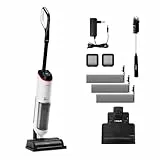 Polti Rollysteam WD50C Inalámbrico, Fregadora de Suelos con Función de Vapor y Aspiración, 450 W, Limpieza Completa en una Sola Pasada, Autolimpieza, Blanco