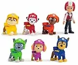 PATRULLA CANINA - PACK 7 FIGURAS AIR RESCUE: Ryder, Chase, Marshall, Skye, Rubble, Rocky y Zuma - Patrulla Canina Juguetes - Regalo Niño 3 años + - 6071499 - Juguetes Niños 3 años +