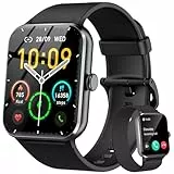Baolubao Reloj Inteligente Hombre Mujer, 1.85' Smartwatch con Llamadas y Whatsapp Mensajes Bluetooth, Pulsómetro, Monitor de Sueño, 100+ Modos Deporte, Monitores de Actividad para Android iOS