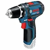 Bosch Professional 12V System GSR 12V-15 - Atornillador a batería (30 Nm, sin batería, en caja)