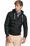 Polo Club Chaqueta Hombre con Cierre de Cremallera en color Negro con logo Regular Fit - Bolsillos