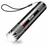 Blukar Linterna LED Recargable, 2000L Super Brillante con 4 Modos, Linterna Táctica de Aluminio Enfoque Ajustable - Ultra Portátil para Ciclismo, Camping, Montañismo etc.