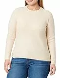 PIECES Pcjuliana LS O-Neck Knit Noos BC Suter Pulver, Blancocap Gris, S para Mujer