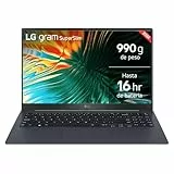 LG Superslim 15Z90ST-G.AD89B - Portátil Ultraligero de 39.6 cm (15.6'), Panel OLED, Intell Core Ultra 7, 32 GB RAM, 1TB SSD, 990 g, batería hasta 16 h, W11 Home, Azul, Teclado QWERTY Español