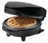 Bestron Mini gofrera para gofres clásicos, gofrera antiadherente, para fiestas infantiles, fiestas familiares, Pascua o Navidad, 550 W, color: negro