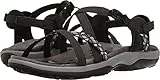 Skechers REGGAE SLIM VACAY, Sandalias para Mujer, Black Duraleather/ Webbing, 38 EU