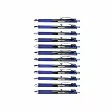 Amazon Basics Bolígrafos de gel retráctiles, punta fine (0,7 mm), paquete de 12 unidades, Blue
