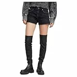 G-STAR Para Mujer Shorts True Denim Raw Edge, Gris (Worn in eolith Grey D24376-D933-H114), 31