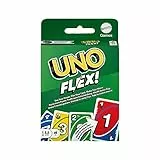 Mattel Games Juego de Cartas UNO Flex Juego de Mesa Familiar, 2 a 8 Jugadores, +7 años (Mattel HMY99)