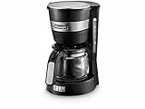 DeLonghi ICM 14011 Cafetera Semi-automática, Independiente, Goteo, de café molido, café, 650 W, 0,65 L, acero inoxidable, Negro
