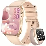 Blackview Reloj Inteligente Mujer - Llamadas Bluetooth y Notificación Mensajes, 1,91' Smartwatch Mujer con Linterna LED, SpO2, Pulsómetro, Sueño, Podómetro, Pulsera Actividad con 100 Modos Deportivos