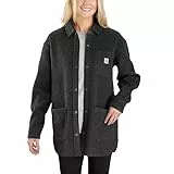 Carhartt Chaqueta de entretiempo para mujer, negro y marrón, L