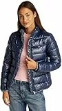 Tommy Jeans Cazadora acolchada Mujer Essential Tape brilante, Azul (Dark Night Navy), XL