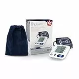 Pic Solution - Literapid - Medidor de presión arterial de brazo digital, aparato automático para medir la presión arterial en casa, clínicamente validado, blanco y azul