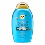 OGX Renewing + Argan Oil of Morocco Shampoo (385 ml), champú reparador con aceite de argán de Marruecos, champú para cabello seco, con tensioactivos sin sulfatos