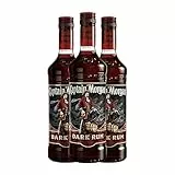 Ron Captain Morgan Dark Botella Misil 1 L (Caja de 3 Botella Misil de 1 L)