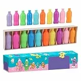 Juego de Asociación Genérico - Juego de Adivinanzas de Botellas Coloridas - Actividad Educativa para Adultos en Clase Fiestas Picnic en Familia