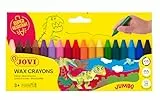 Jovi - Ceras de colores redondas para niños, estuche de 18 ceras surtidas (980/18)