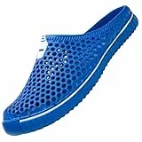 SAGUARO Unisex Zapatillas de Playa Ahueca hacia Fuera Las Jardín Sandalias Clogs Zapatos de Interior Exterior del Deslizador 45EU Azul Profundo