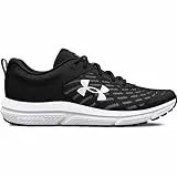 Under Armour Ua Charged Assert 10, Zapatillas para Correr Hombre, Black / Black / White, 43 EU