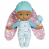 My Garden Baby Mi primer bebé conejito Azul Muñeco de juguete con manta y chupete, regalo para niñas y niños +18 meses (Mattel HGC09)