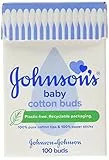 Johnson's Baby Brotes de algodón puro 100 brotes