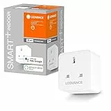 LEDVANCE Enchufe inteligente conmutable con tecnología WiFi para enchufes del Reino Unido, controlable con Google y Alexa Voice Control y control remoto, SMART+ UK, paquete de 4