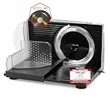 Emerio MS-125000.1 - Cortador de acero inoxidable (ajustable 0-17 mm, sin BPA, plegable, con interruptor de seguridad, Eco 100 W, MS-125000.1), color negro