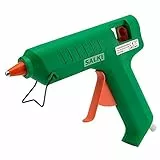 SALKI Pistola de Encolar 80W – Aplicador de Silicona Caliente con Soporte, para Uso Doméstico y Profesional, Compatible con Barras Termofusibles de 11,5 mm de Diámetro