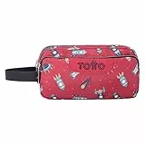 TOTTO Estuche Escolar Tres Compartimentos Estampado Cohete - Agapec