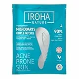 IROHA NATURE - Parches para Granos Localizados Sin Punta Blanca con Microdardos 12 uds | Tratamiento Acné con Ácido Salicílico, Niacinamida, Zinc PCA, Retinol y Ácido Hialurónico