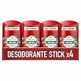 Old Spice Deep Sea Desodorante En Barra Para Hombres 4x50ml, Fresco 24 Horas, Todos Los Días Con Uso Diario, Perfume Duradero, Fragancia Excepcional, Protección Contra El Mal Olor