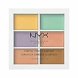 NYX Professional Makeup Paleta de correctores Colour Correcting Palette, 6 colores cremosos y combinables