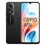 OPPO A18 - Smartphone Libre, 4GB+128GB, Pantalla HD+LCD 6.6', Cámara 8+2+5MP, Android, Batería 5000mAh, Carga 10W – Negro