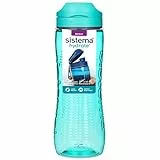 Sistema Hydrate Tritan Active botella de agua deportiva | 800 ml | Botella de agua a prueba de fugas | Sin BPA | Azul
