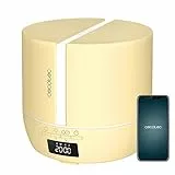 Cecotec Difusor de aromas PureAroma 550 Connected SunLight. Capacidad 500ml, Pantalla LED, Altavoz, Control por bluetooth, App, Temporizador 12h, 3 Modos de funcionamiento, Cobertura 30m2