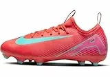 Nike Jr. Zoom Vapor 16 Academy FG/MG, Zapatillas de fútbol, Ember Glow/Aurora Green, 38.5 EU