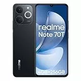 realme Note 70T Smartphone,Batería 6000mAh,4GB+256GB Telefono Movil,Protección ArmorShell,90Hz 6,74' Pantalla,Dual SIM Android 15,IP54,Negro