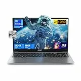 AOC PC portátil 16 GB DDR4 RAM 512 GB SSD, 12th N97 CPU (Up to 3,6 GHz), pantalla FHD de 15,6 pulgadas, Gaming Notebook, 5G WiFi/BT5.1, USB 3.0, HDMI 2.0