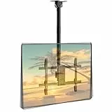 Soporte TV Techo para, Ajustable e inclinable – Compatible con la mayoría de los televisores de 43 a 86 Pulgadas, Soporte de Techo Full-Motion, soporta hasta 60 kg, Compatible con VESA 600 x 400 mm