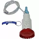Comet LUX-PLUS - Bomba de agua sumergible con válvula antirretorno (pegada) + filtro de 12 V 19 litros para autocaravana, caravana, camping, barco