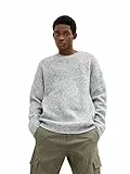 TOM TAILOR Denim Hombre Jersey de punto básico 1033763, 15398 - Light Stone Grey Melange, L