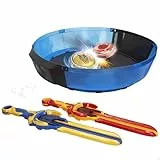 COLORBABY 48095 Infinity Nado Standard Battle Set, 2 peonzas Fury Wave Dragon vs Blazing War Bear, 2 Espadas lanzadoras, Estadio Arena, Luces, Juegos peonza, Pilas Incluidas Juego de Batalla